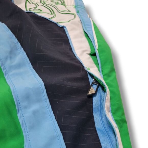 Quiksilver Shorts Size XL W38" x L10.5" Swim Trunks Swimming Trunks Embroidered - Picture 8 of 9